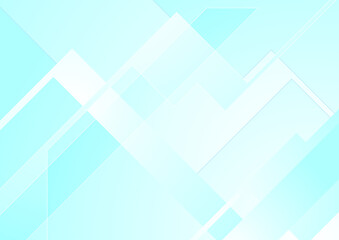 Light blue technology geometric abstract background. Vector minimal art design