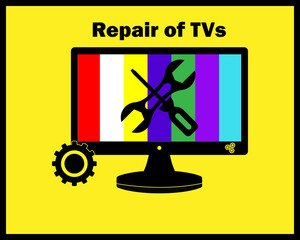 TV repair in black colors