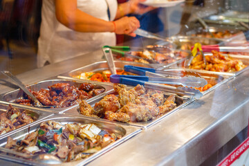 Eat as much as you like Chinese buffet restaurant in London Chinatown