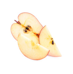 Red apple isolated on a white background