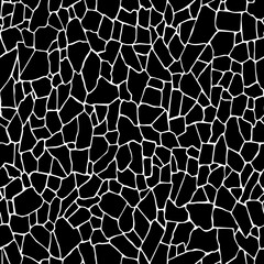  Stones black and white pattern. Vector illustration.