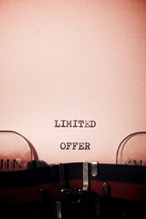 Limited offer phrase