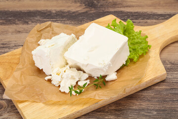 Greek traditional Feta soft cheese