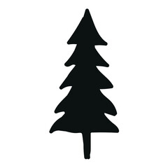Christmas tree vector art.