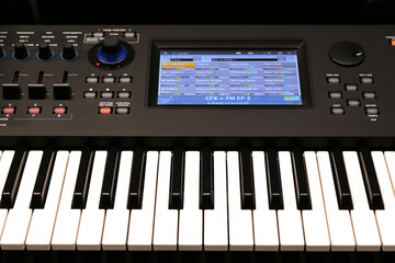 Fototapeta na wymiar Electronic piano, keyboard musical instrument