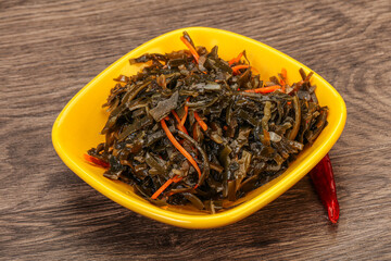 Seaweed cabbage with carrot and sesame