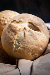 Homemade chorizo bread with Emmental cheese