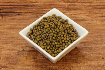 Vegetarian cuisine - dry green lentil
