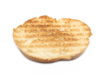 Toast slice isolated on white background
