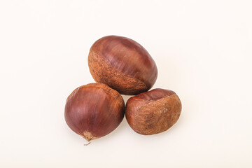 Organic natural sweet Chestnut heap