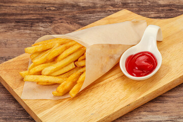 French Fry with tomato sauce