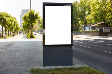 Empty City Light Poster in German City
