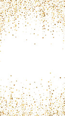 Festive delicate confetti. Celebration stars. Gold