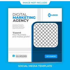 Digital Marketing Business Agency Template Social media post