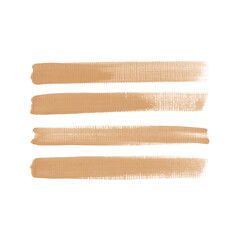 Art brush painted textured stripes set isolated vector background. Watercolor stroke set.