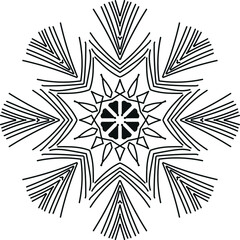 Snowflakes vector art.