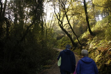 Hiking in the mountains of Basque Country