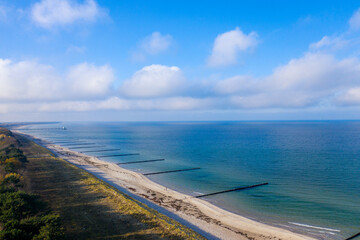 Aussicht &uuml;ber Zingst auf die Ostsee