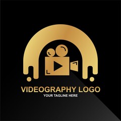 Elegant videography logo. Easy to edit with vector file. Can use foll your business logo. Especially about videography.