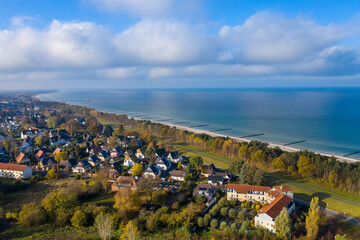 Aussicht über Zingst auf die Ostsee