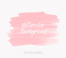 Brush painted acrylic abstract background illustration vector. Perfect watercolor design for headline, logo and sale banner. 