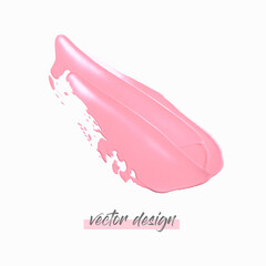 Paint liquid texture stroke isolated on white background illustration vector. Logo design.