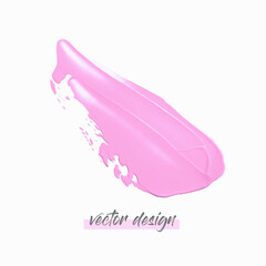 Paint liquid texture stroke isolated on white background illustration vector. Logo design.