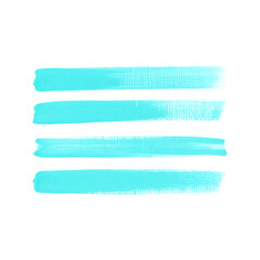 Art brush painted textured stripes set isolated vector background. Watercolor stroke set.