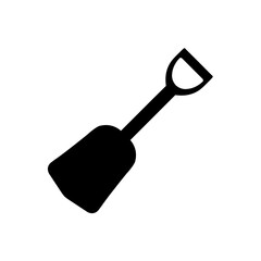 Shovel icon, logo isolated on white background