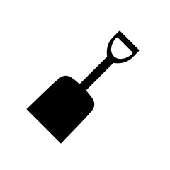 Shovel icon, logo isolated on white background