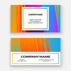 Minimal cover set design vector illustration. Neon blurred yellow  blue gradient. Abstract retro 80s style texture geometric pattern lines. Striped minimalist trend background. Modern template design