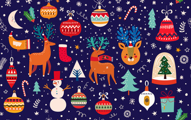 Christmas seamless pattern