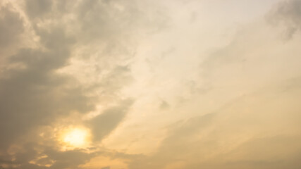 Sky with Cloud on sunset