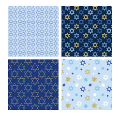 Jewish pattern with traditional David stars. Perfect for wallpapers, gift papers, patterns fills, textile, web page background, Jewish greeting cards.