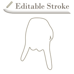 Baseball Catcher Gesture Icon