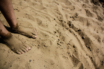 feet on sand