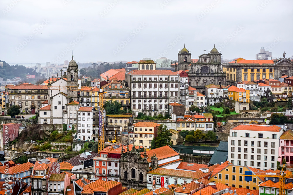 Wall mural detail of the city of porto in portugal