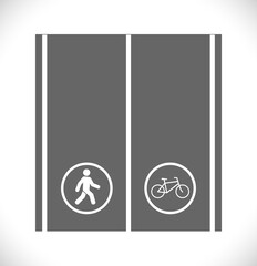 bicycle sign path