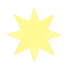 黄色い星型オーナメント