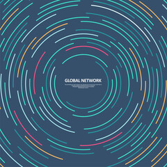 Abstract data transmission visualization