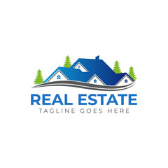 Real Estate Logo Design. Creative abstract real estate icon logo template. gold real estate logo.