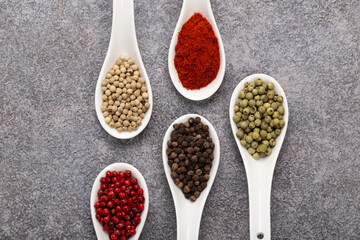 Four Seasons Pepper on beautiful textured background