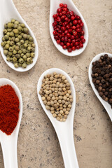Four Seasons Pepper on beautiful textured background