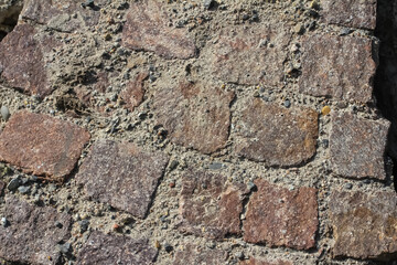 Rote viereckige Pflastersteine