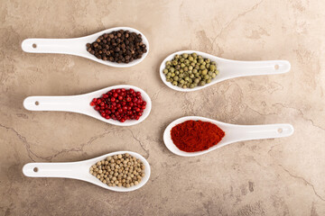 Four Seasons Pepper on beautiful textured background