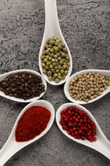 Four Seasons Pepper on beautiful textured background