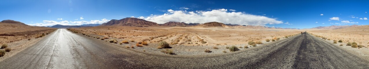 Pamir highway, mountains in Tajikistan, panoramic view