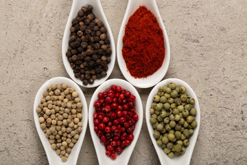 Four Seasons Pepper on beautiful textured background