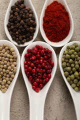 Four Seasons Pepper on beautiful textured background