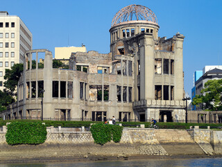 Fototapeta na wymiar A-Bomb Dome - Ground Zero in Hiroshima - Japan